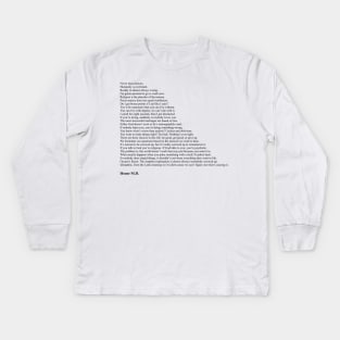 House MD Quotes Kids Long Sleeve T-Shirt